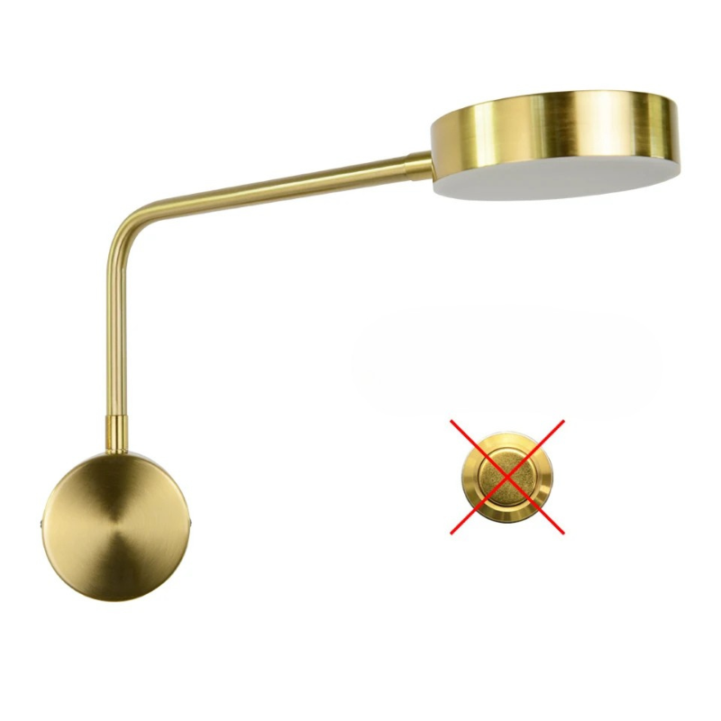 Moderne justerbar LED-væglampe til elegante rum Væglamper Tech Butik Guld B - Uden kontakt Kold hvid