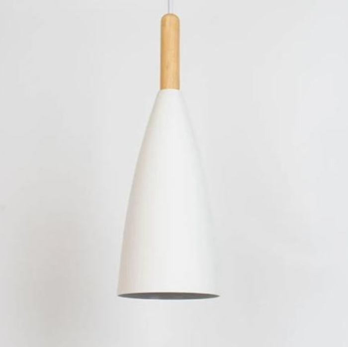 Moderne kegleformet pendellampe til stilren indretning Hængelamper Tech Butik Hvid