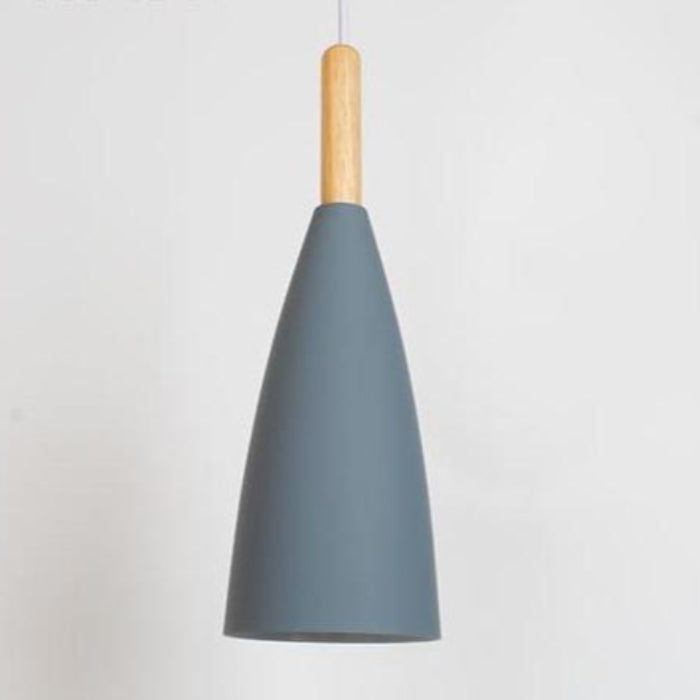 Moderne kegleformet pendellampe til stilren indretning Hængelamper Tech Butik Grå