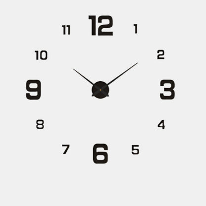 Moderne kreativ vægur til unik boligindretning Ure Tech Butik Antal - Sort 60-100 cm