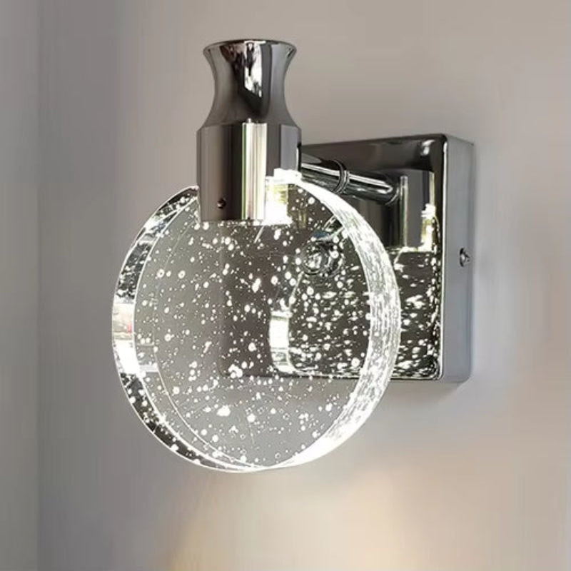 Moderne krystal LED-væglampe til spisestue og stuer Væglamper Tech Butik Sølv Hvidt lys Lille