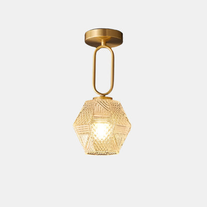 Moderne loftlampe med diamantmønster til elegante interiører Loftslampe Tech Butik Model A Dia 15cm x H 32cm