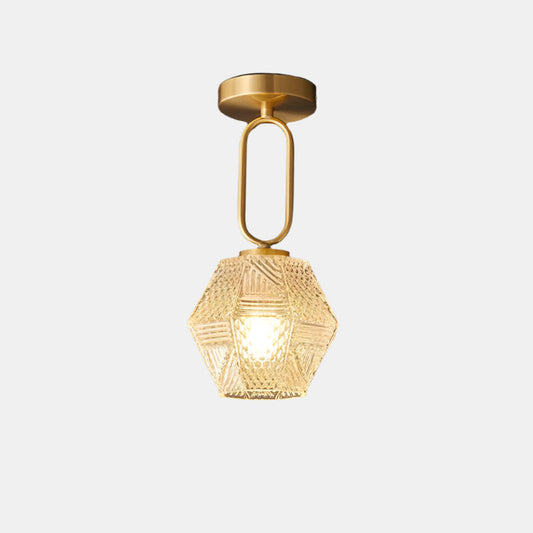 Moderne loftlampe med diamantmønster til elegante interiører Loftslampe Tech Butik Model A Dia 15cm x H 32cm