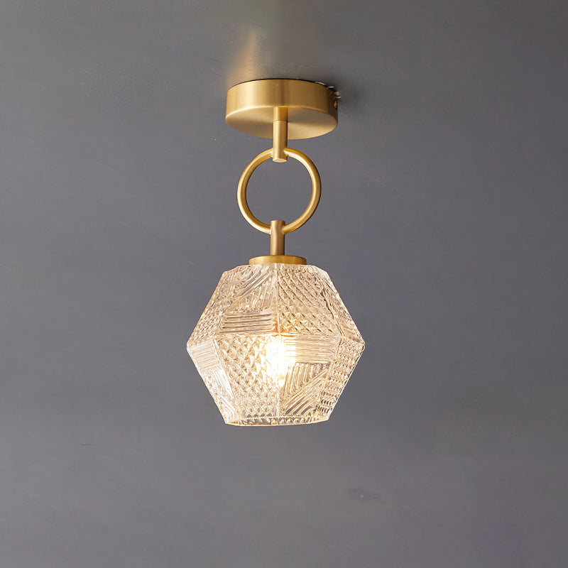 Moderne loftlampe med diamantmønster til elegante interiører Loftslampe Tech Butik Model B Dia 15cm x H 30cm