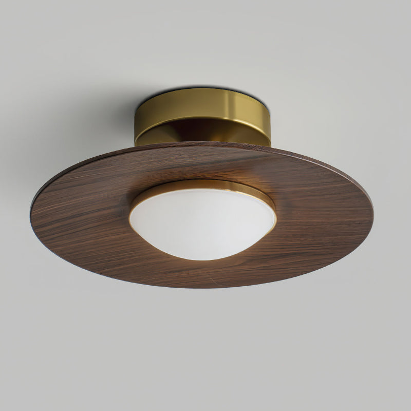 Moderne loftslampe med detaljer i imiteret træ Loftslampe Tech Butik
