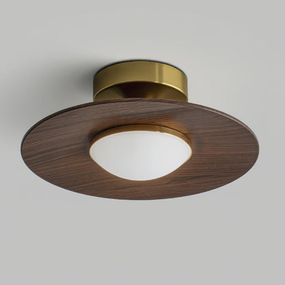 Moderne loftslampe med detaljer i imiteret træ Loftslampe Tech Butik