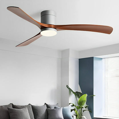 Moderne loftventilator med 6 hastigheder og omvendt funktion Loftslampe Tech Butik Grå valnøddefarve Vægbryder 96 cm