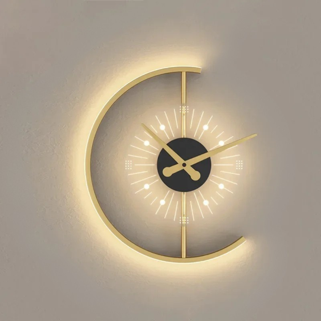Moderne minimalistisk LED vægur Ure Tech Butik D (35 x 40 cm)