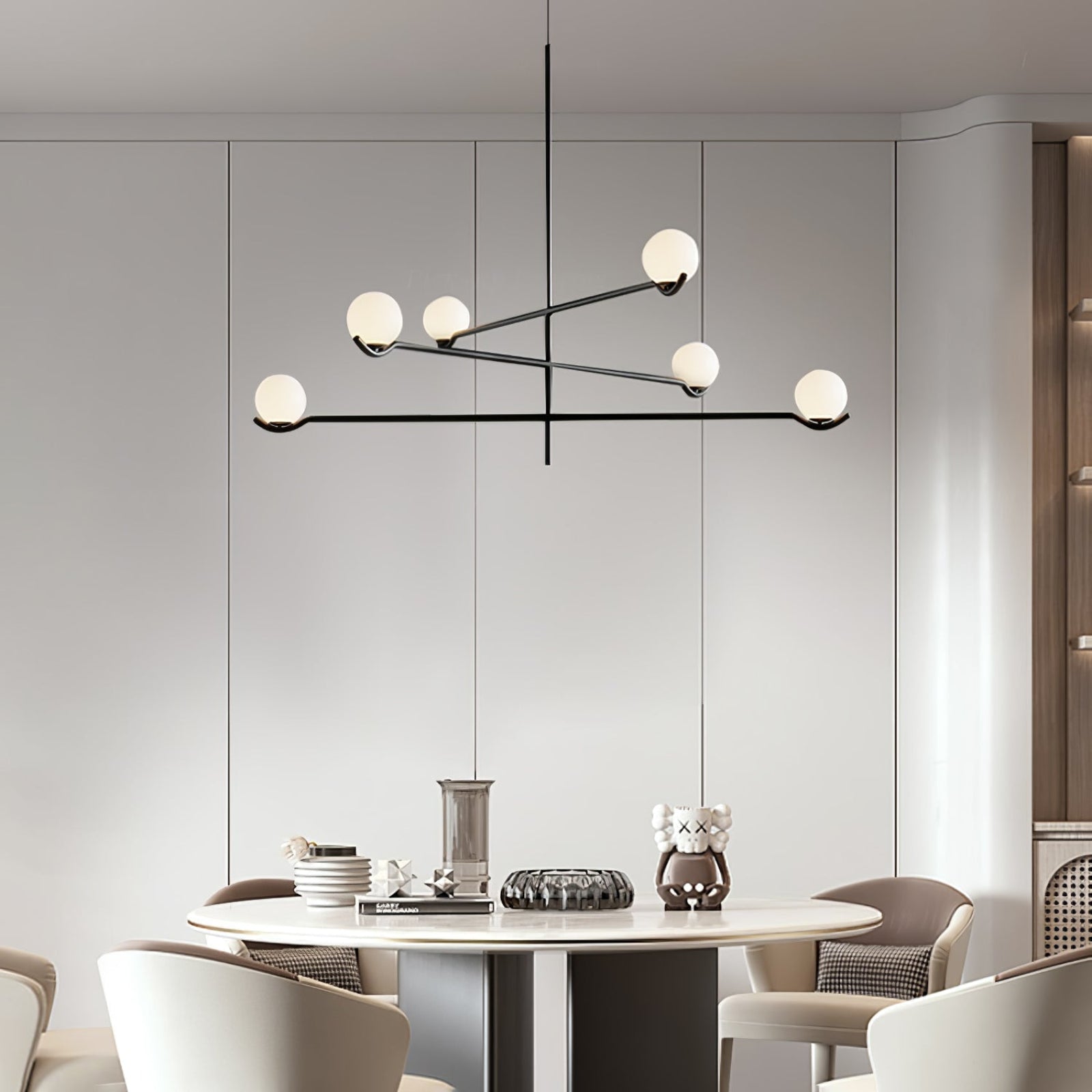 Moderne minimalistisk glaspendellampe med elegant design Hængende lampe Tech Butik