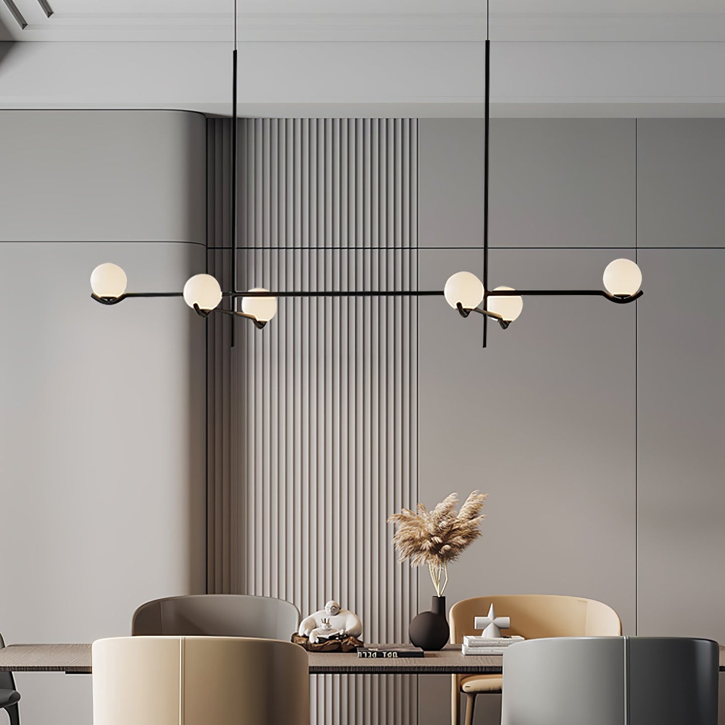 Moderne minimalistisk glaspendellampe med elegant design Hængende lampe Tech Butik