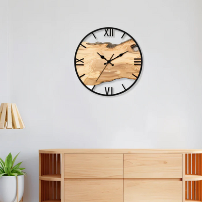 Moderne minimalistisk sort vægur Ure Tech Butik