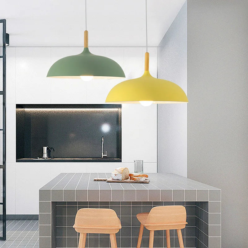 Moderne nordisk loftlampe i skandinavisk egetræsdesign Hængelampe Tech Butik