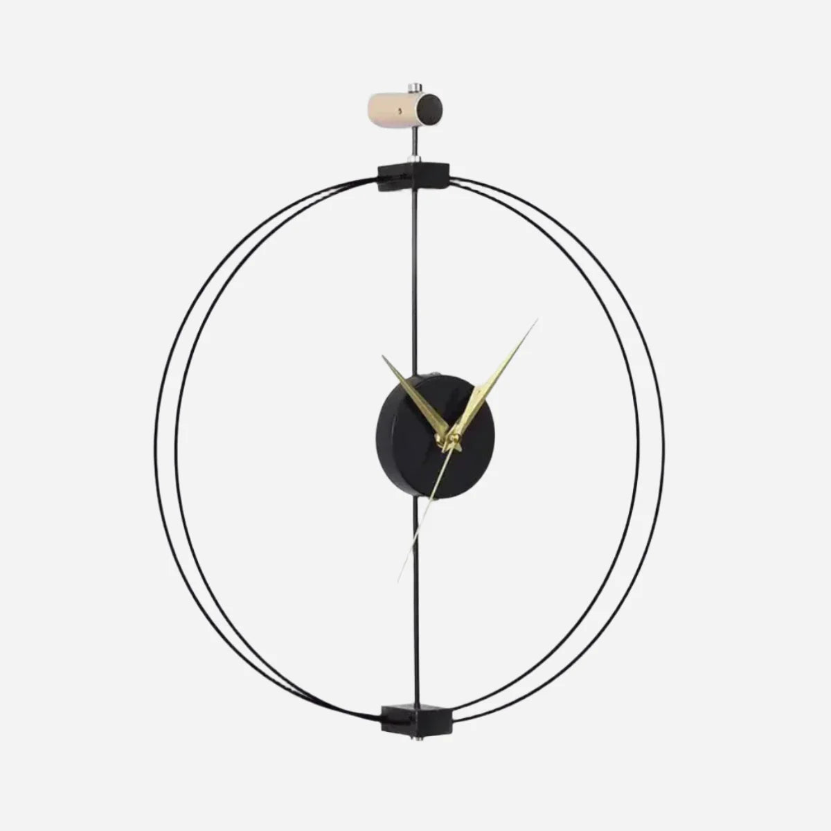 Moderne og robust vægur Ure Tech Butik Sort