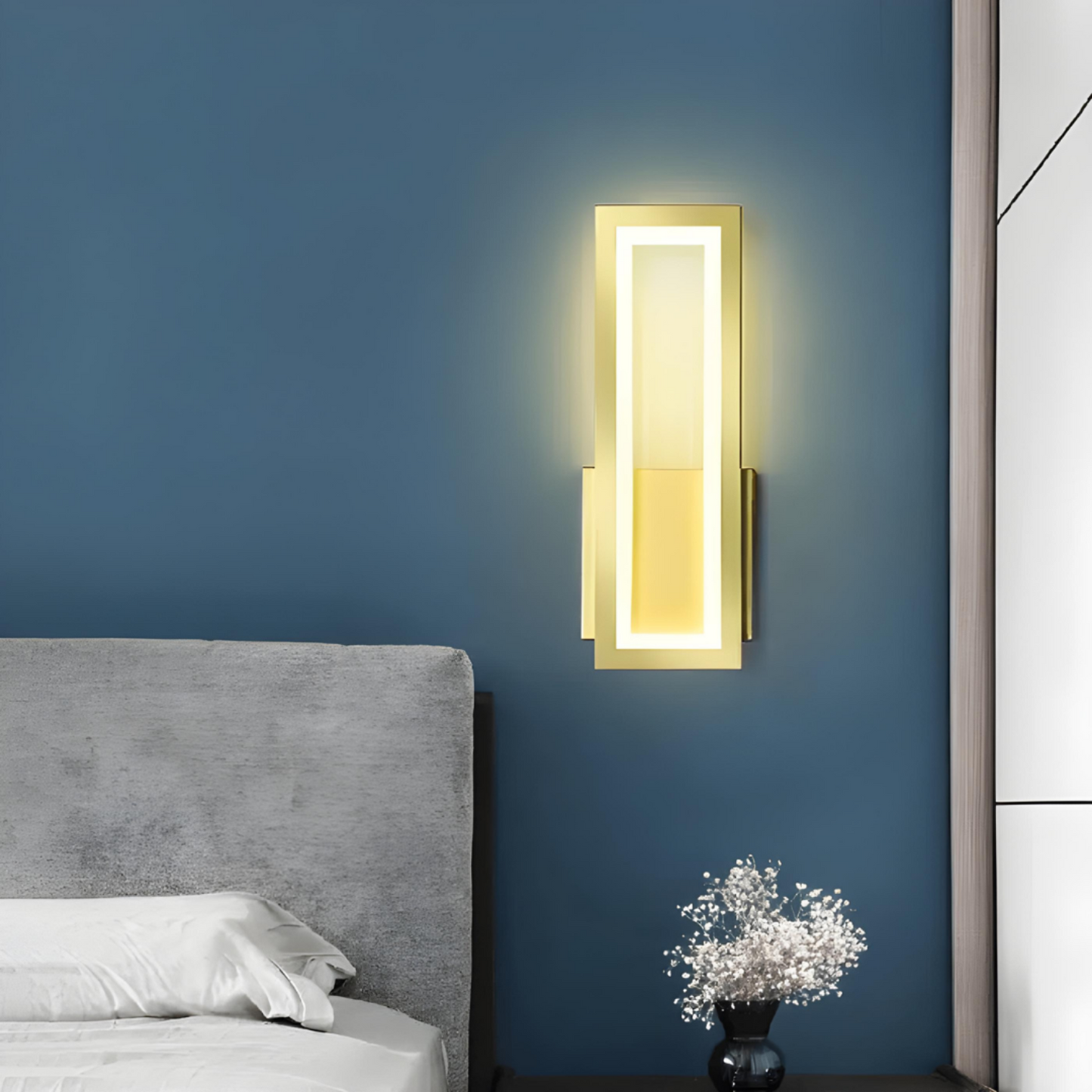 Moderne rektangulær LED-væglampe til elegant belysning Væglamper Tech Butik