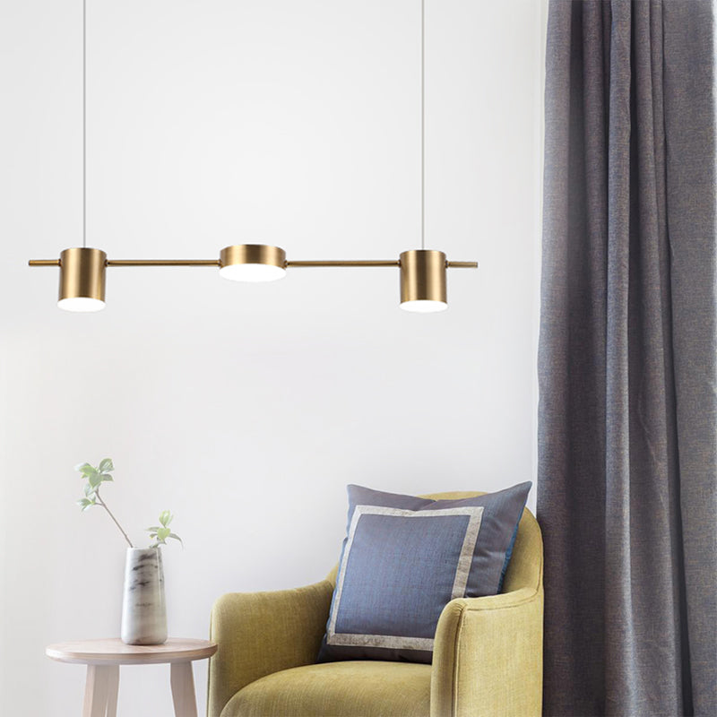 Moderne tromleformet loftslampe i aluminium Hængelampe Tech Butik