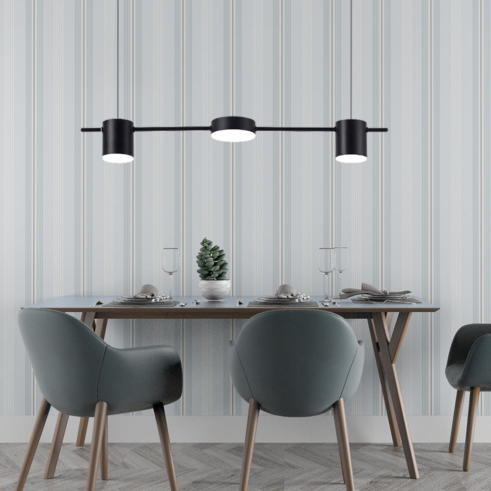 Moderne tromleformet loftslampe i aluminium Hængelampe Tech Butik