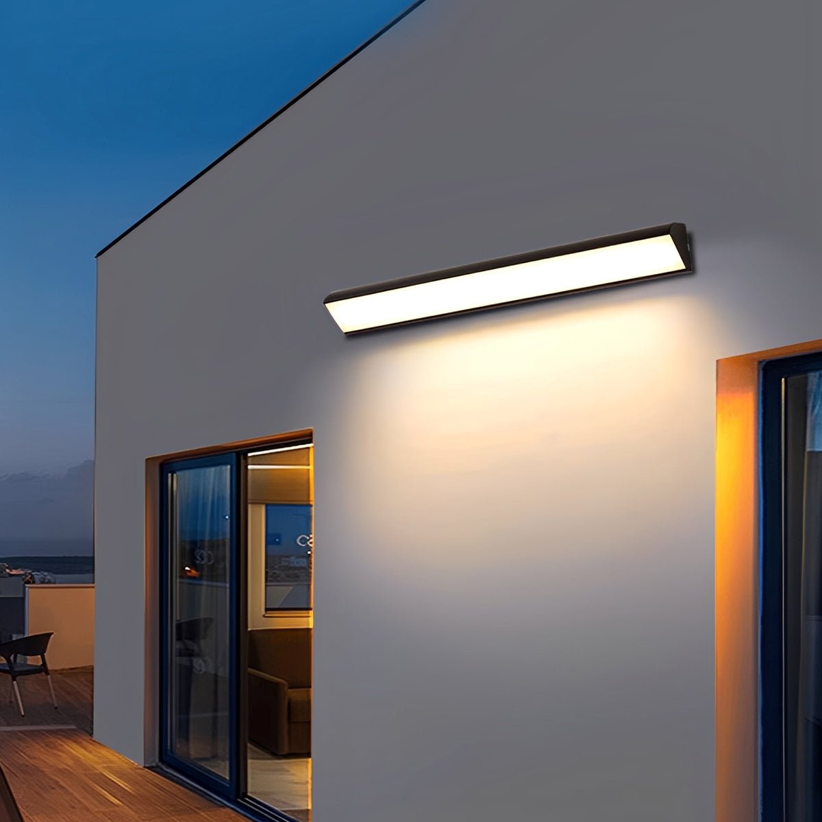 Moderne udendørs væglampe med vandtæt LED-strip Væglampe Tech Butik 60 cm x 8 cm Neutral Hvid