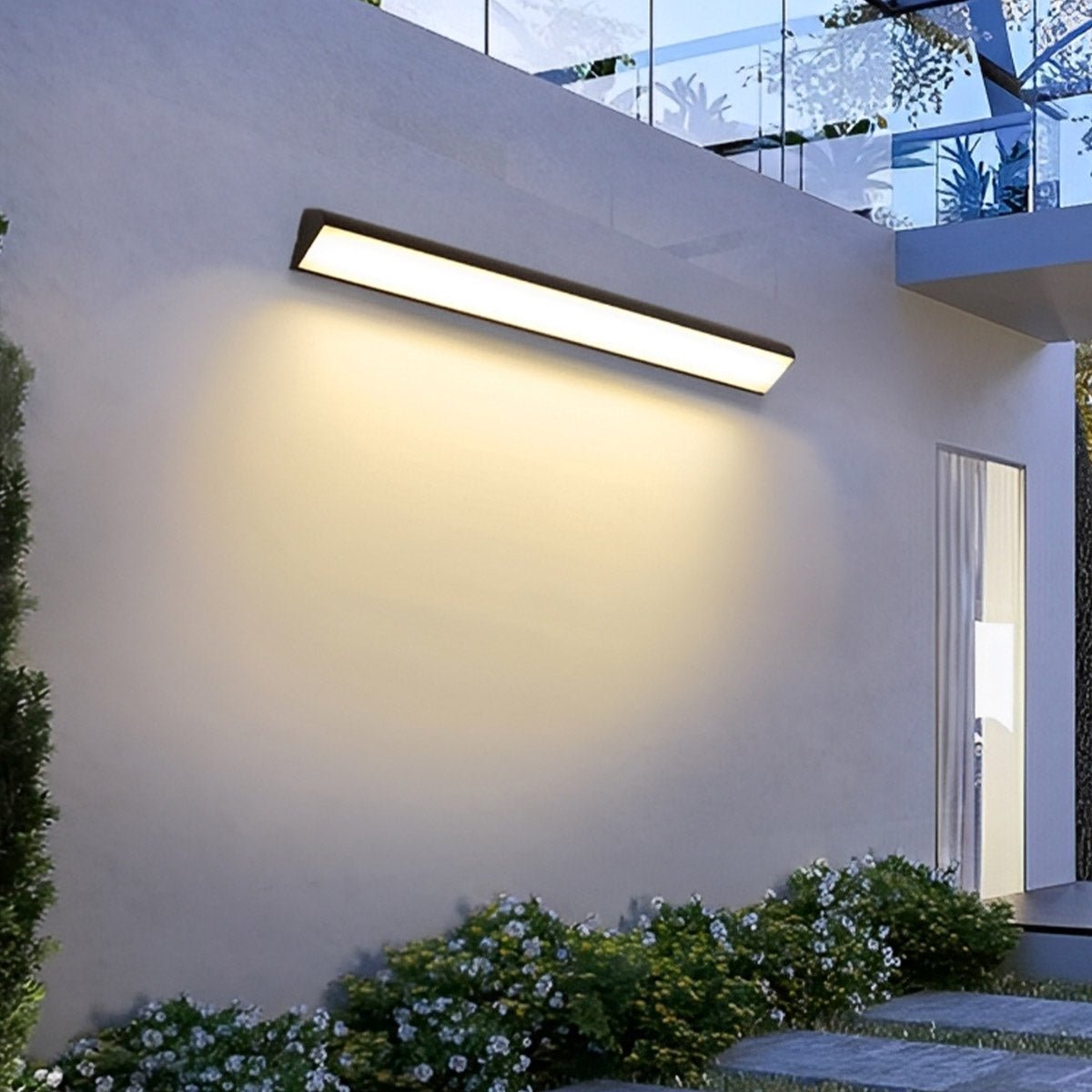 Moderne udendørs væglampe med vandtæt LED-strip Væglampe Tech Butik