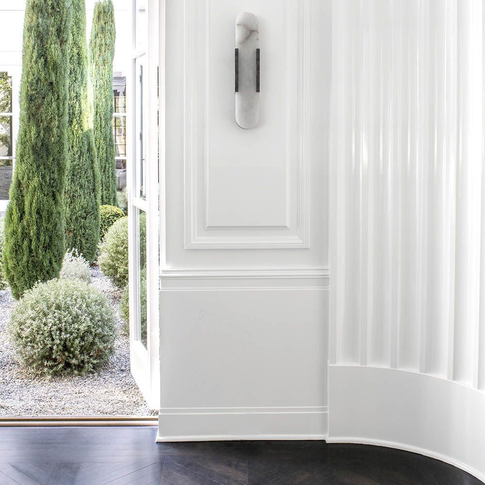 Moderne væglampe med geometrisk elegance Væglampe Tech Butik