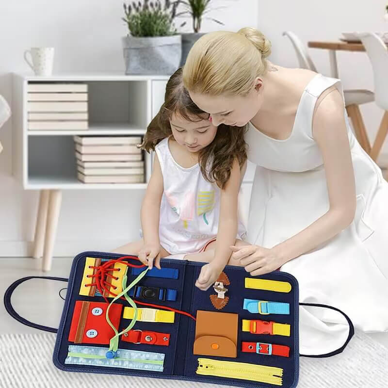 Aktivitetsboard – Blødt Filttavle til Småbørn Montessori Legetøj Tech Butik