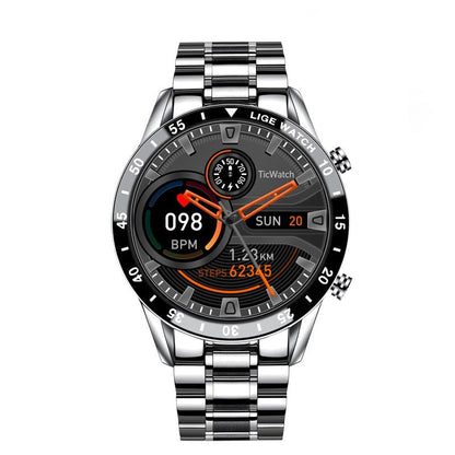 Multifunktionel Smartwatch Med Stilfuldt Design Og Sundhedsovervågning Smartur Tech Butik Sølv