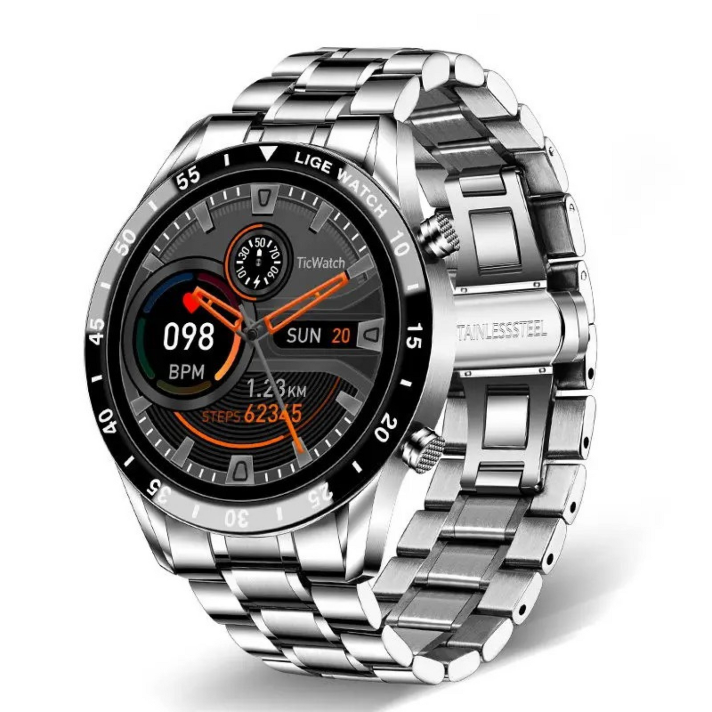 Multifunktionel Smartwatch Med Stilfuldt Design Og Sundhedsovervågning Smartur Tech Butik