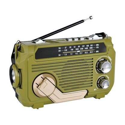 Multifunktionel Soldrevet Radio med Retro Design Bærbar lyd og video Tech Butik