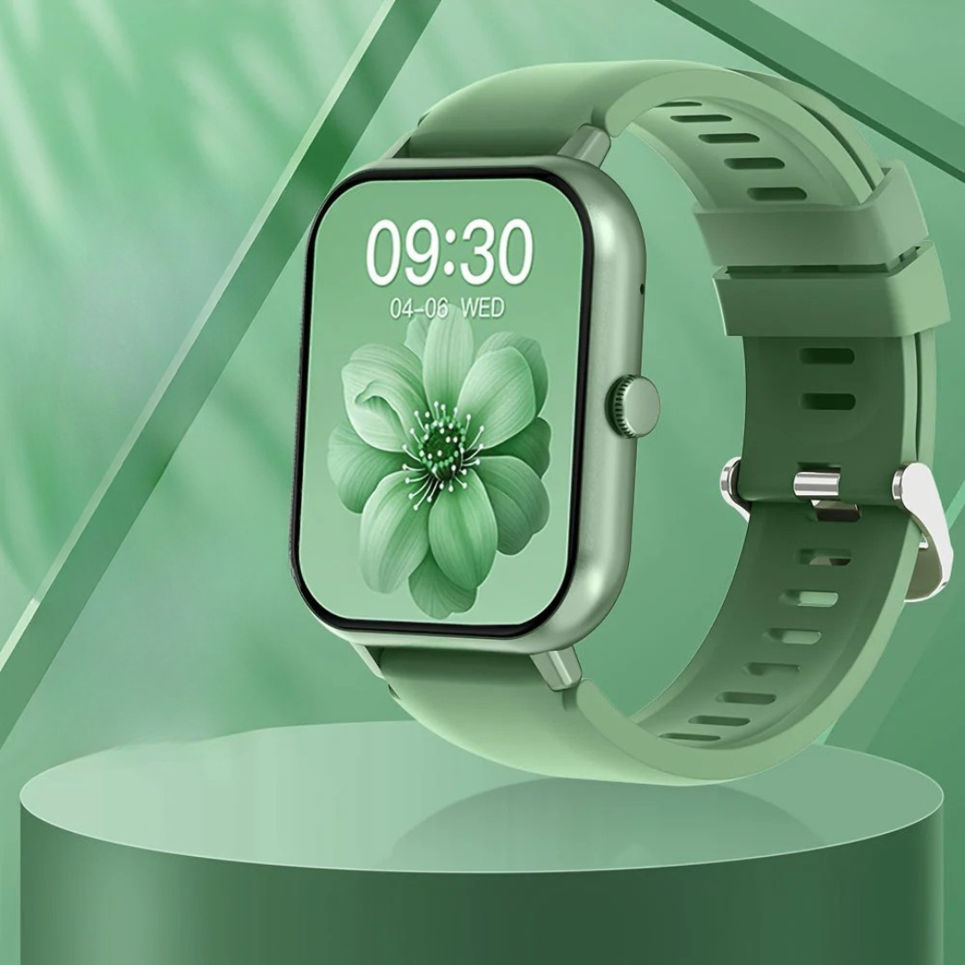 Multifunktionel Touchscreen Smartwatch med Sport og Opkald Armbåndsure Tech Butik Grøn