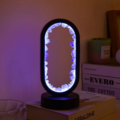 Naturlig Krystallampe med Blødt Stemningslys Bordlamper Tech Butik