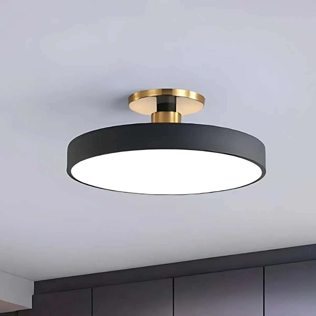 Nordic Glow LED loftslampe Loftlamper Tech Butik Sort Dia 30CM