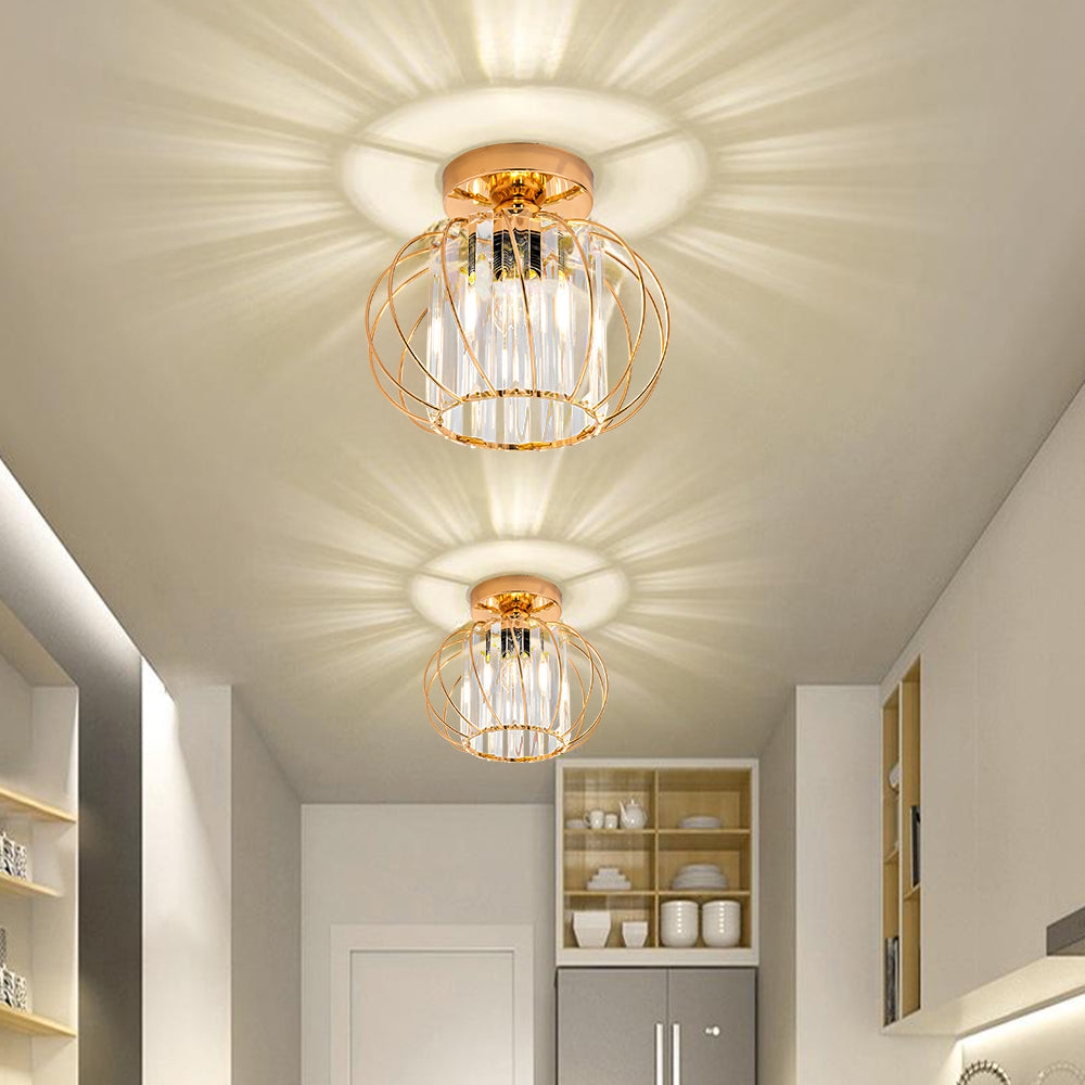 Stilfuld Globulær Glas Pendellampe - Minimal Elegance til Moderne Hjem Ceiling Light Tech Butik