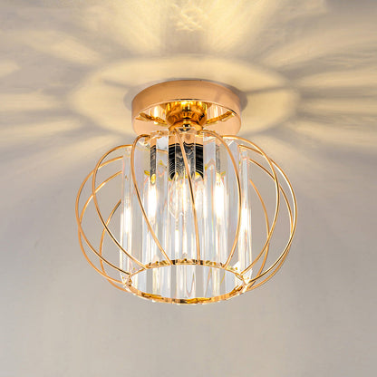 Stilfuld Globulær Glas Pendellampe - Minimal Elegance til Moderne Hjem Ceiling Light Tech Butik Guld Loftslys D16*H16cm