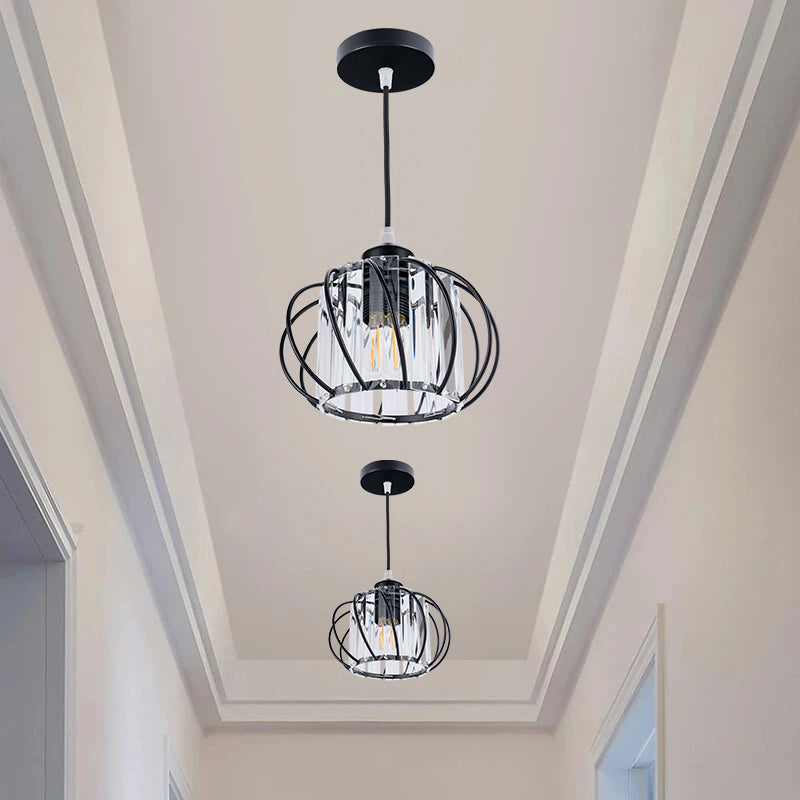 Stilfuld Globulær Glas Pendellampe - Minimal Elegance til Moderne Hjem Ceiling Light Tech Butik