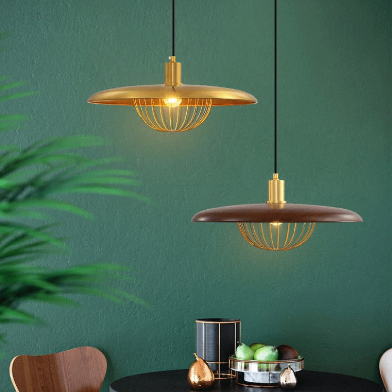 Nordisk-Inspireret Loftlampe med Trælook til Moderne Rum Hængelamper Tech Butik