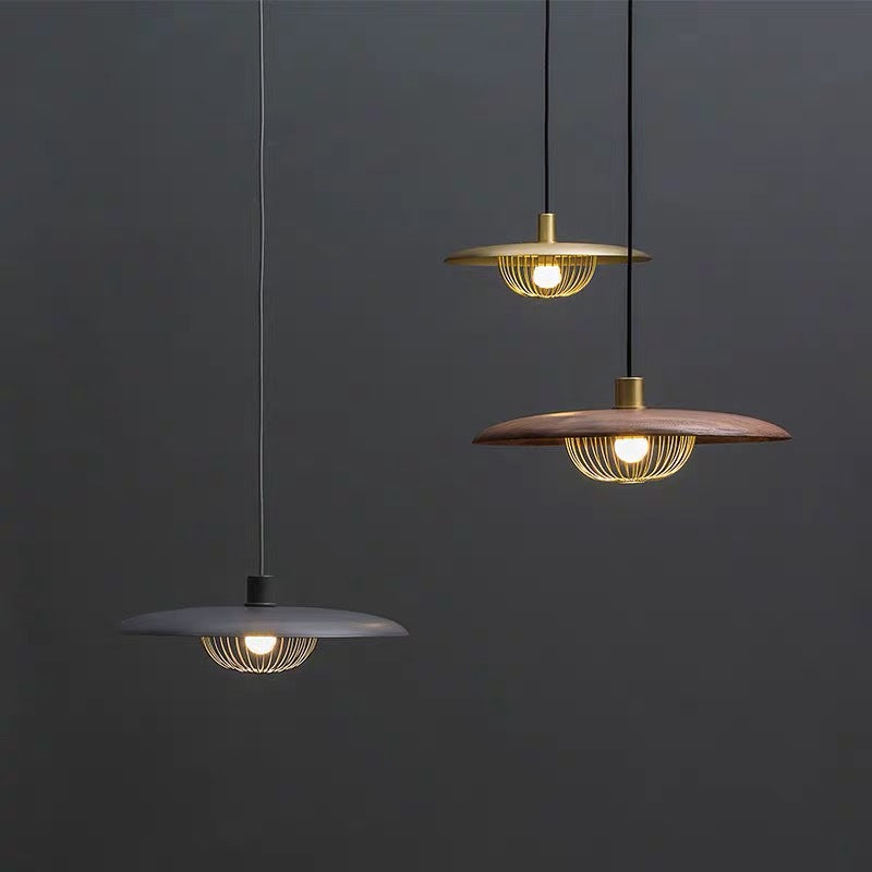 Nordisk-Inspireret Loftlampe med Trælook til Moderne Rum Hængelamper Tech Butik