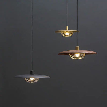Nordisk-Inspireret Loftlampe med Trælook til Moderne Rum Hængelamper Tech Butik