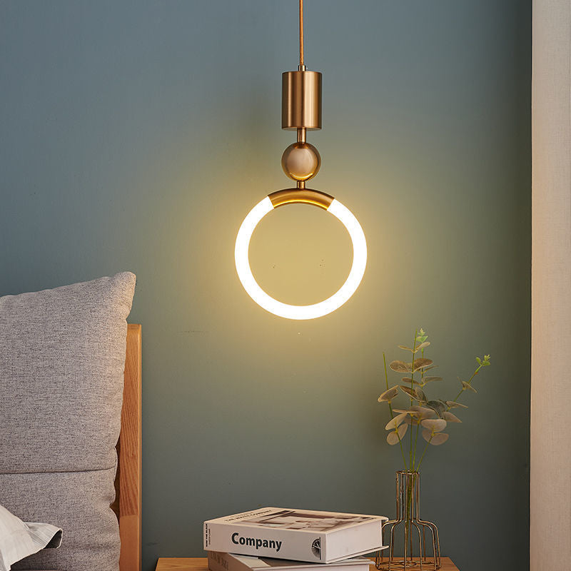 Nordisk LED-pendel i ringform til moderne rum Hængelamper Tech Butik