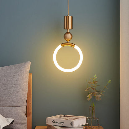 Nordisk LED-pendel i ringform til moderne rum Hængelamper Tech Butik