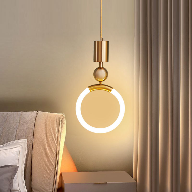 Nordisk LED-pendel i ringform til moderne rum Hængelamper Tech Butik