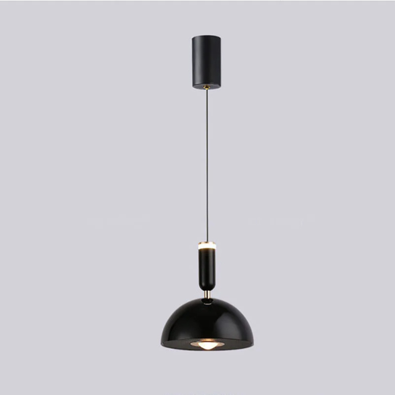 Nordisk LED-pendel lampe til alsidig indendørs belysning Hængelamper Tech Butik Sort Justerbar 1.8m