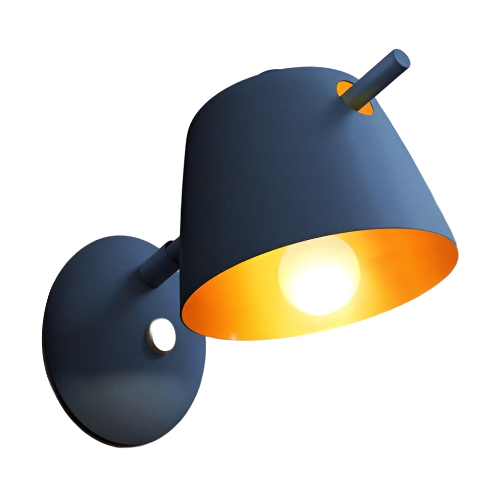 Nordisk Mat Væglampe i Metal med Hatinspireret Design Væglamper Tech Butik Blå