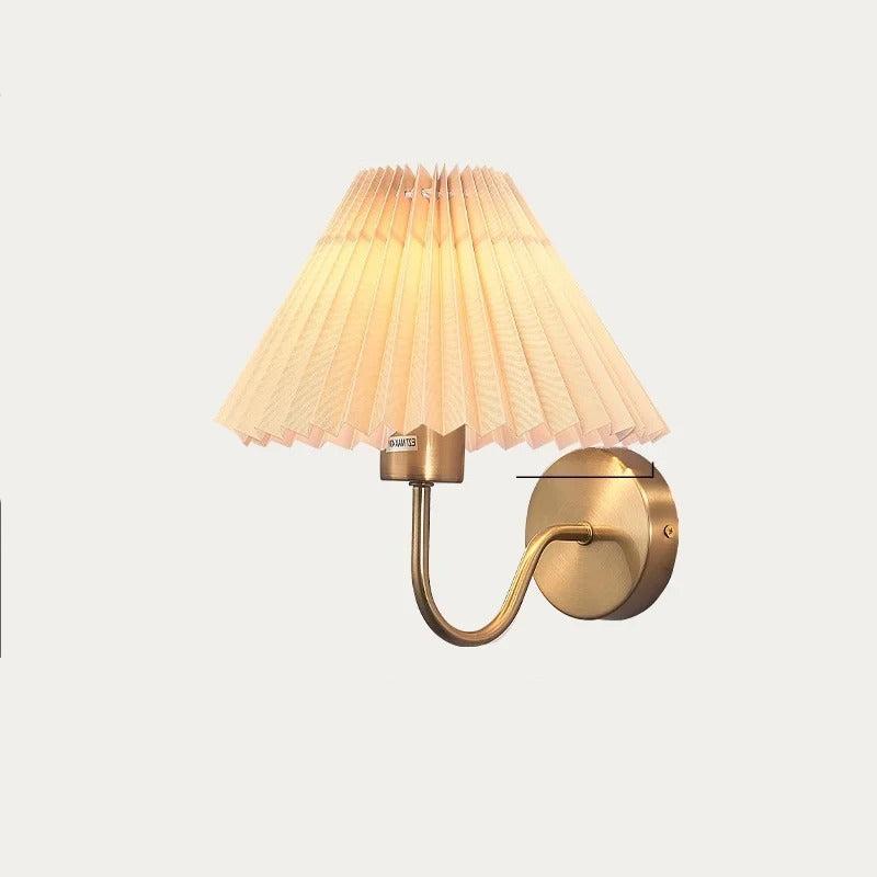 Nordisk Retro Væglampe til Soveværelse, Stue & Indendørs Dekoration Væglamper Tech Butik Abrikos Guld