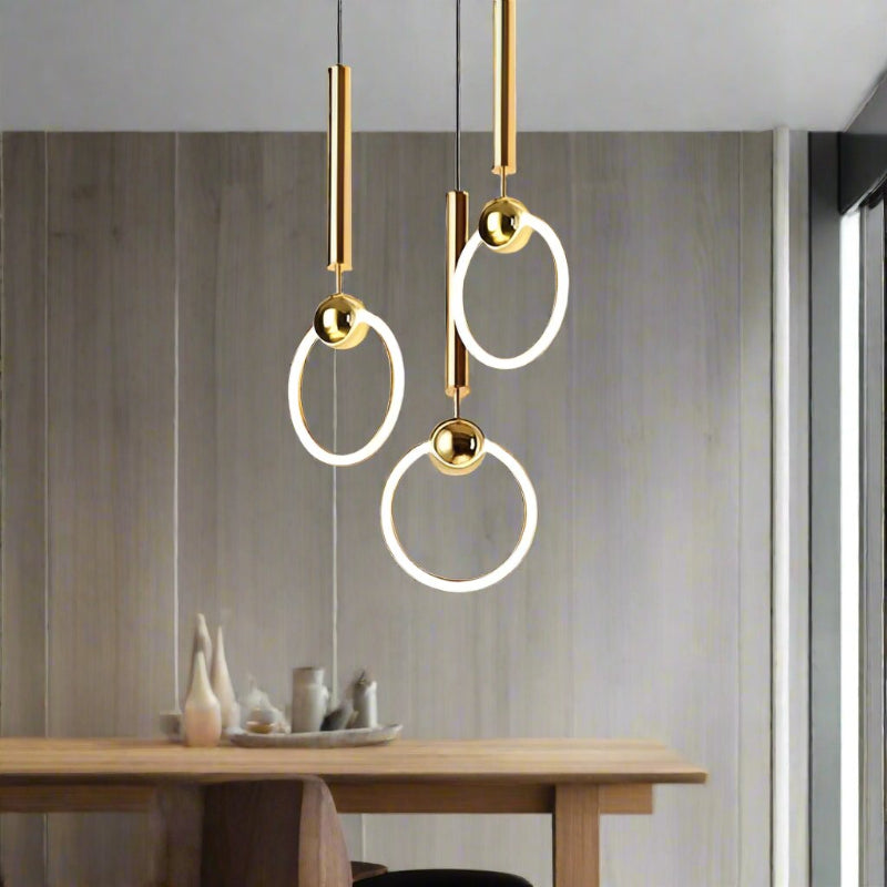 Nordisk Ring Minimalistisk LED-pendellampe til Moderne Rum Hængelamper Tech Butik