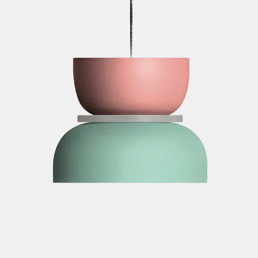 Nordisk pendellampe i macaron-stil til moderne hjem Hængelampe Tech Butik Grøn Mellem Rosa Nederst