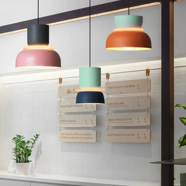 Nordisk pendellampe i macaron-stil til moderne hjem Hængelampe Tech Butik