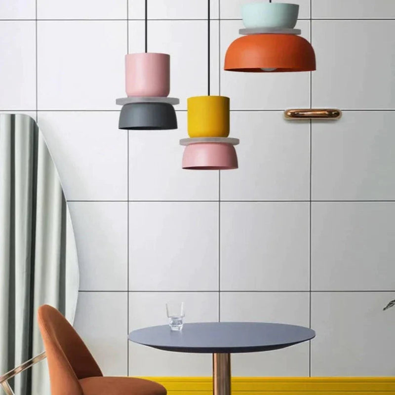 Nordisk pendellampe i macaron-stil til moderne hjem Hængelampe Tech Butik
