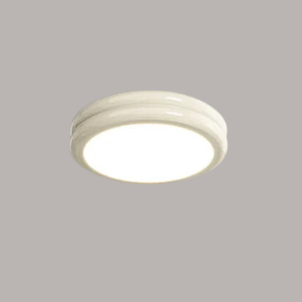 Moderne Rund LED Loftlampe – Minimalistisk Design med Klar Belysning Ceiling Lamp Tech Butik Mælkehvid 23cm x 6cm