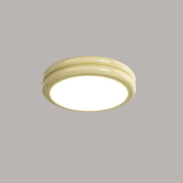 Moderne Rund LED Loftlampe – Minimalistisk Design med Klar Belysning Ceiling Lamp Tech Butik Mælkegul 23cm x 6cm