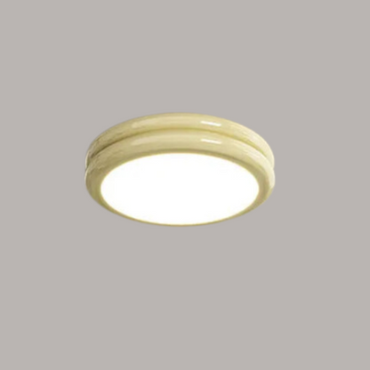 Moderne Rund LED Loftlampe – Minimalistisk Design med Klar Belysning Ceiling Lamp Tech Butik Mælkegul 23cm x 6cm