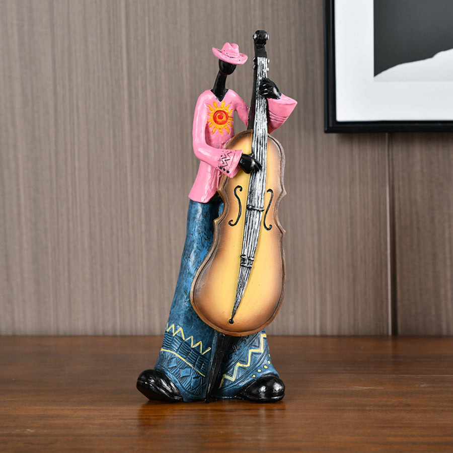 Resin Musikskulptur – Vintage Jazz Band Statue til Hjem & Kontor Sculptures & Figurines Tech Butik Billie